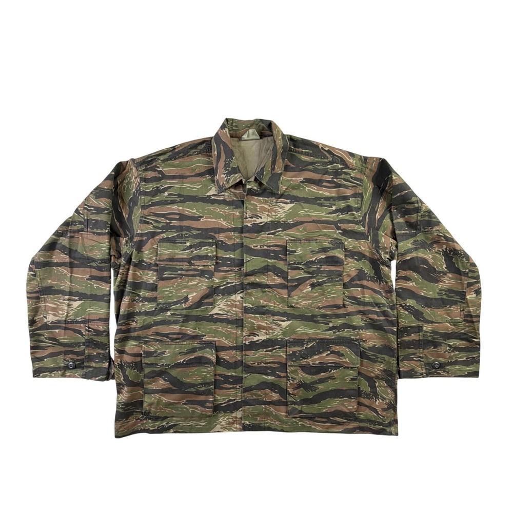 Rothco Ultra Force BDU Tiger Stripe Camo Military Field Jacket Mens XL Regular